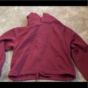 Garage Maroon cropped sweatshirt